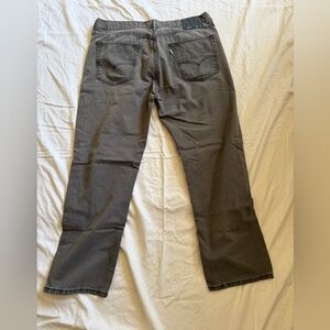 Levi's Men's Charcoal Straight Jeans